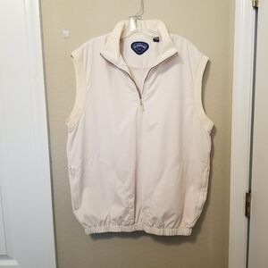 Callaway Golf Sport Vest Men’s M Light Yellow Full Zip